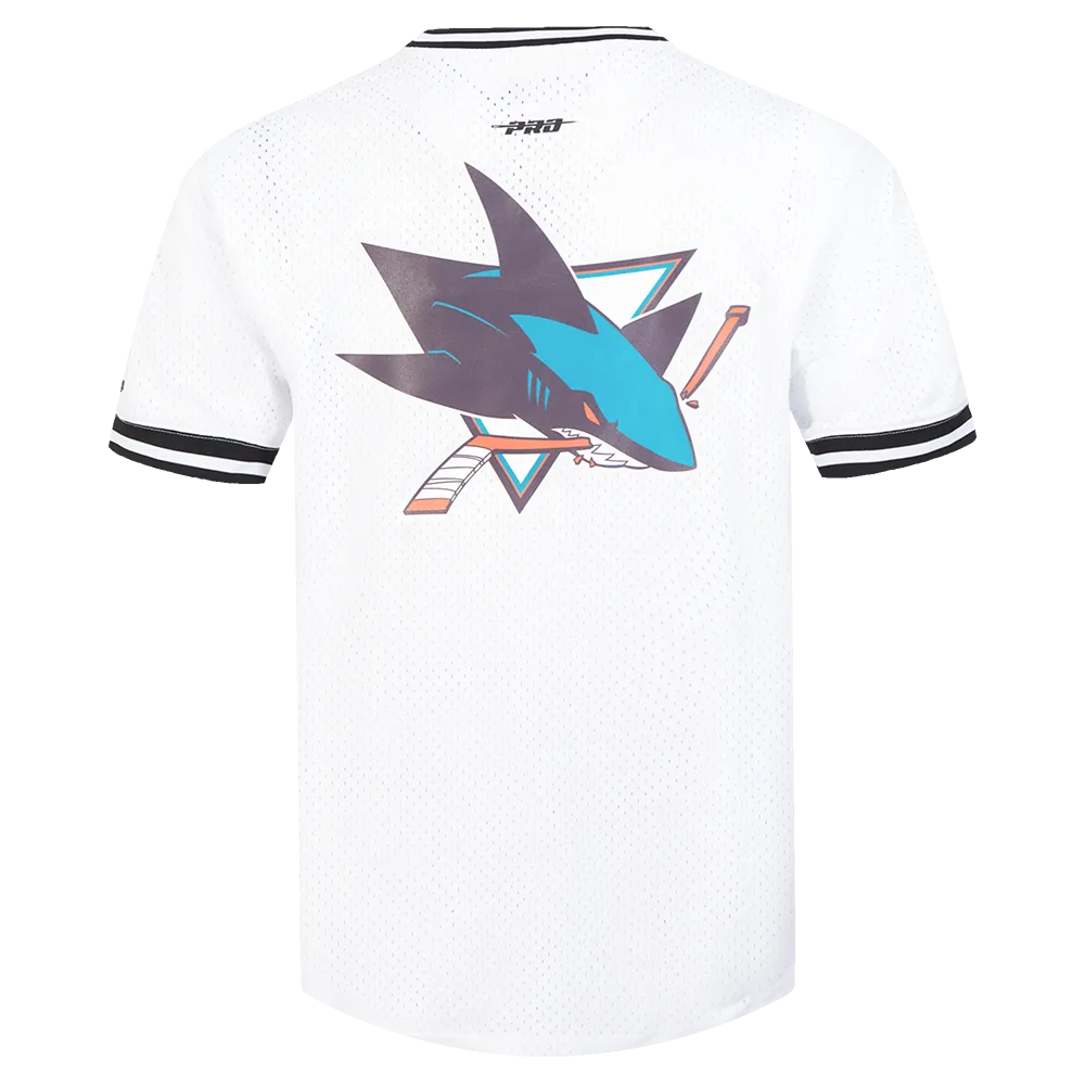 Pro Standard NHL Classic Mesh Tee San Jose Sharks White/Black/White