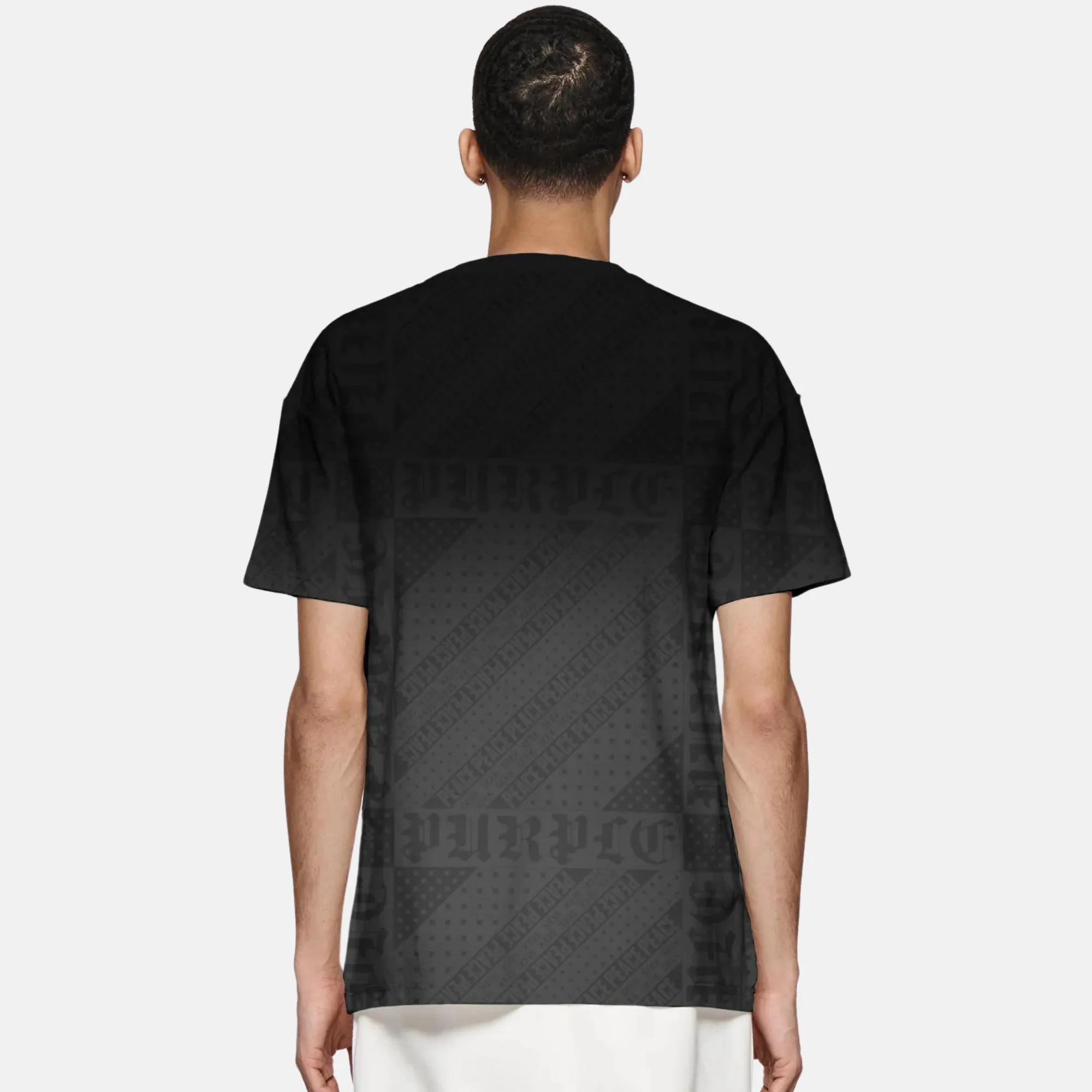Purple Brand Flag Bandana Black T-Shirt