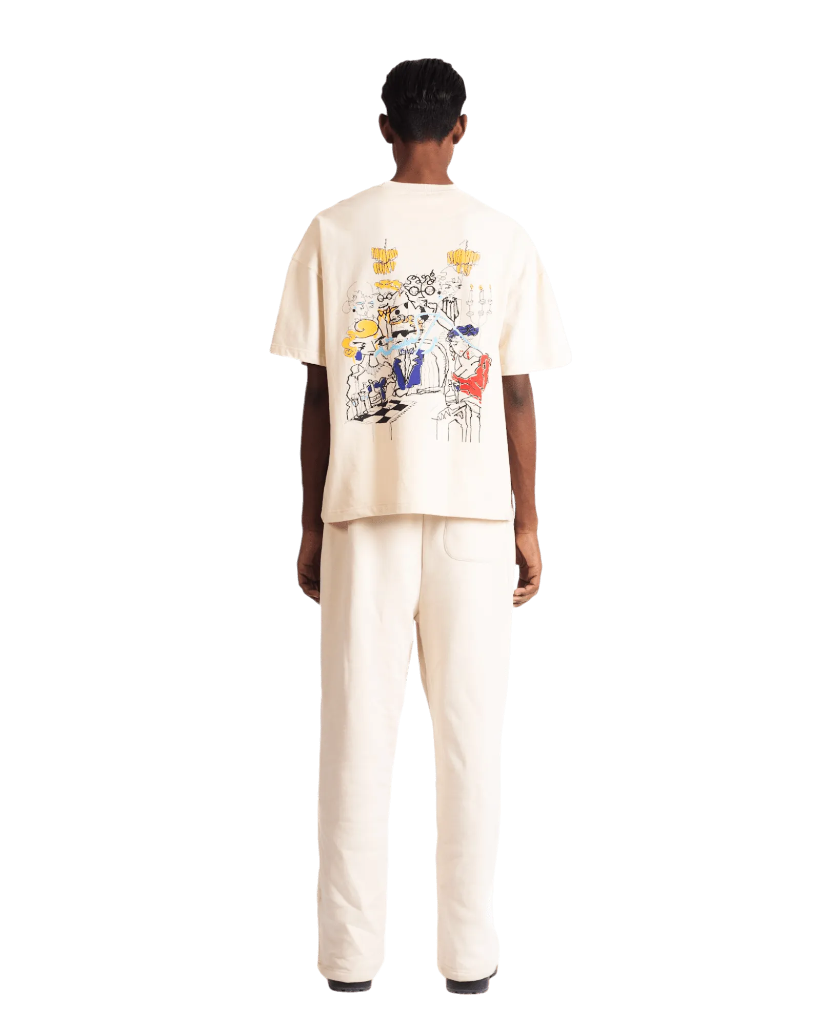 "KARACHI NIGHTS" BEIGE T SHIRT
