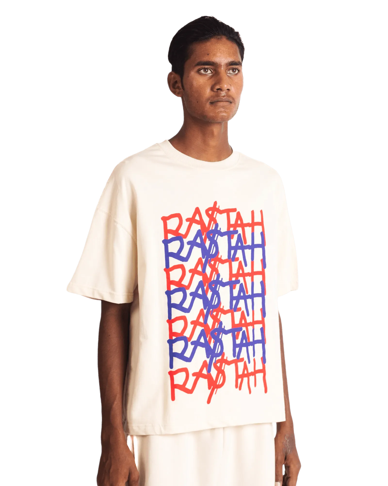 "KARACHI NIGHTS" BEIGE T SHIRT