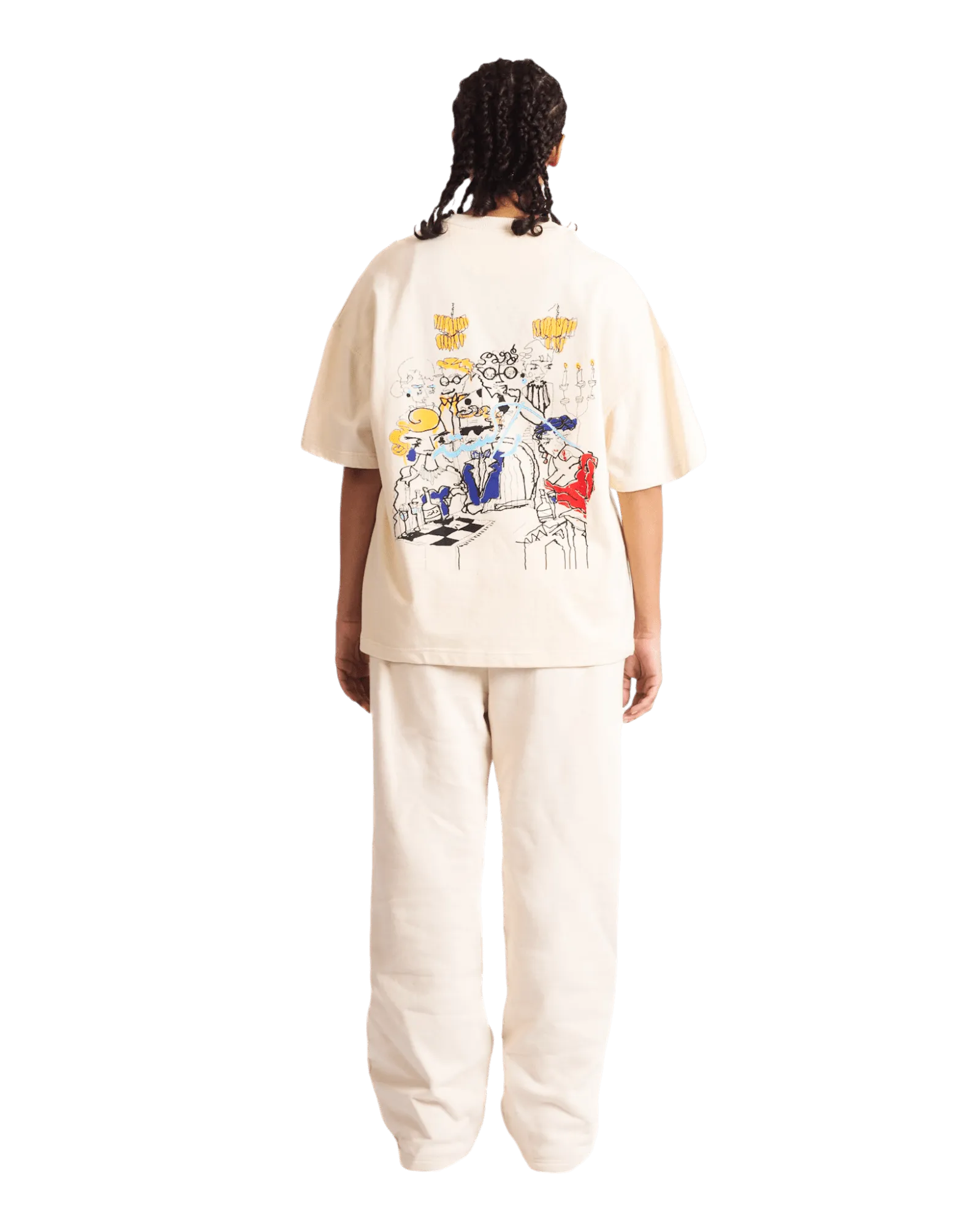 "KARACHI NIGHTS" BEIGE T SHIRT