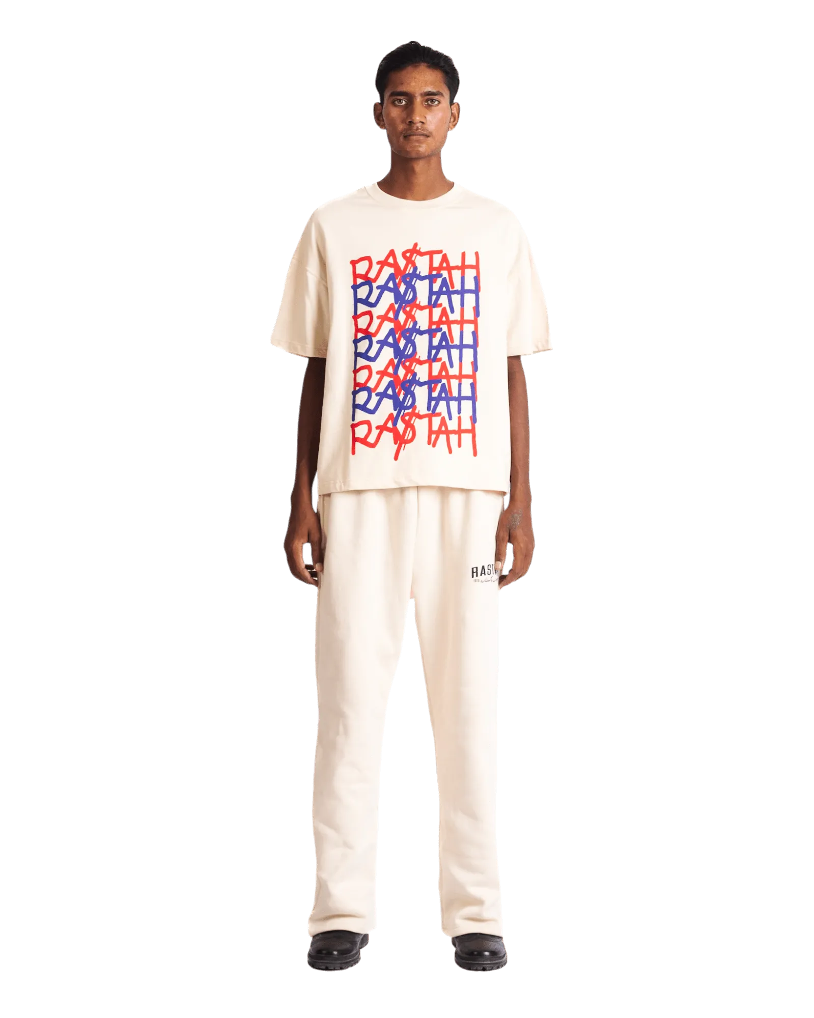 "KARACHI NIGHTS" BEIGE T SHIRT