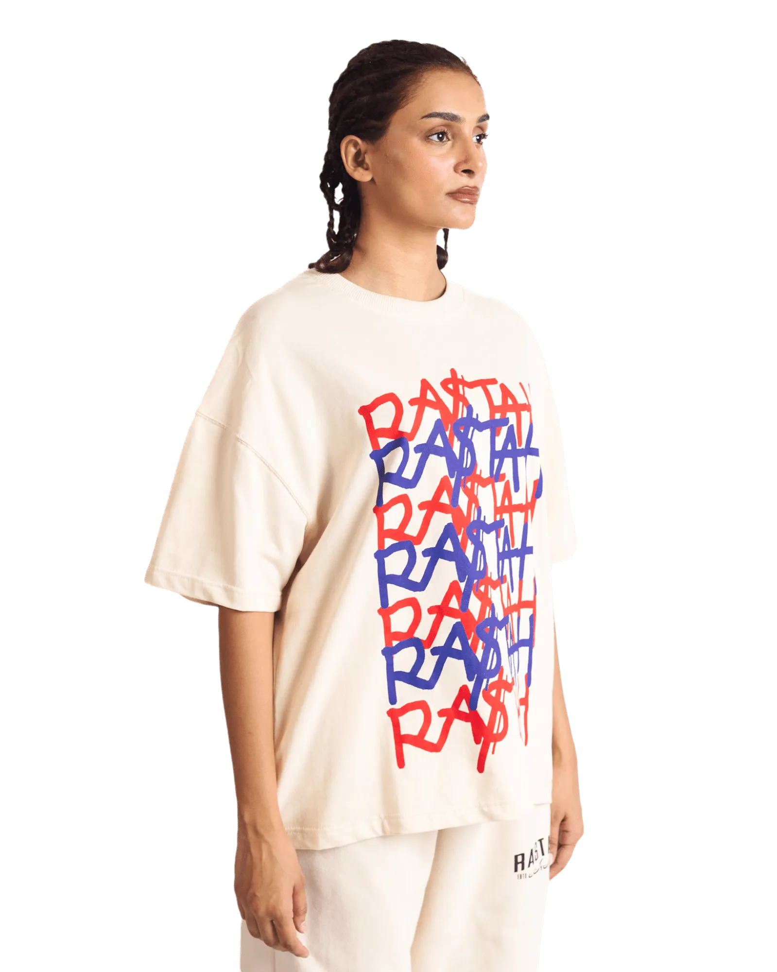 "KARACHI NIGHTS" BEIGE T SHIRT