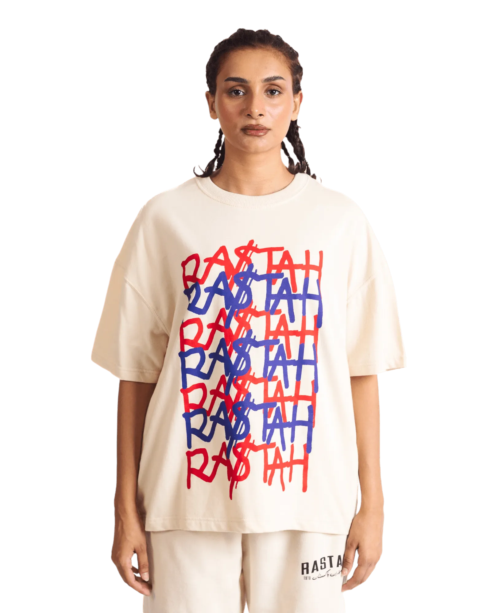 "KARACHI NIGHTS" BEIGE T SHIRT