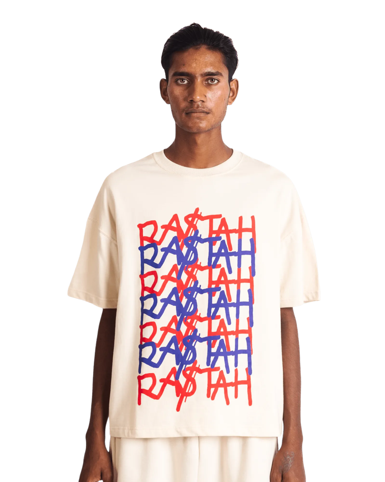 "KARACHI NIGHTS" BEIGE T SHIRT