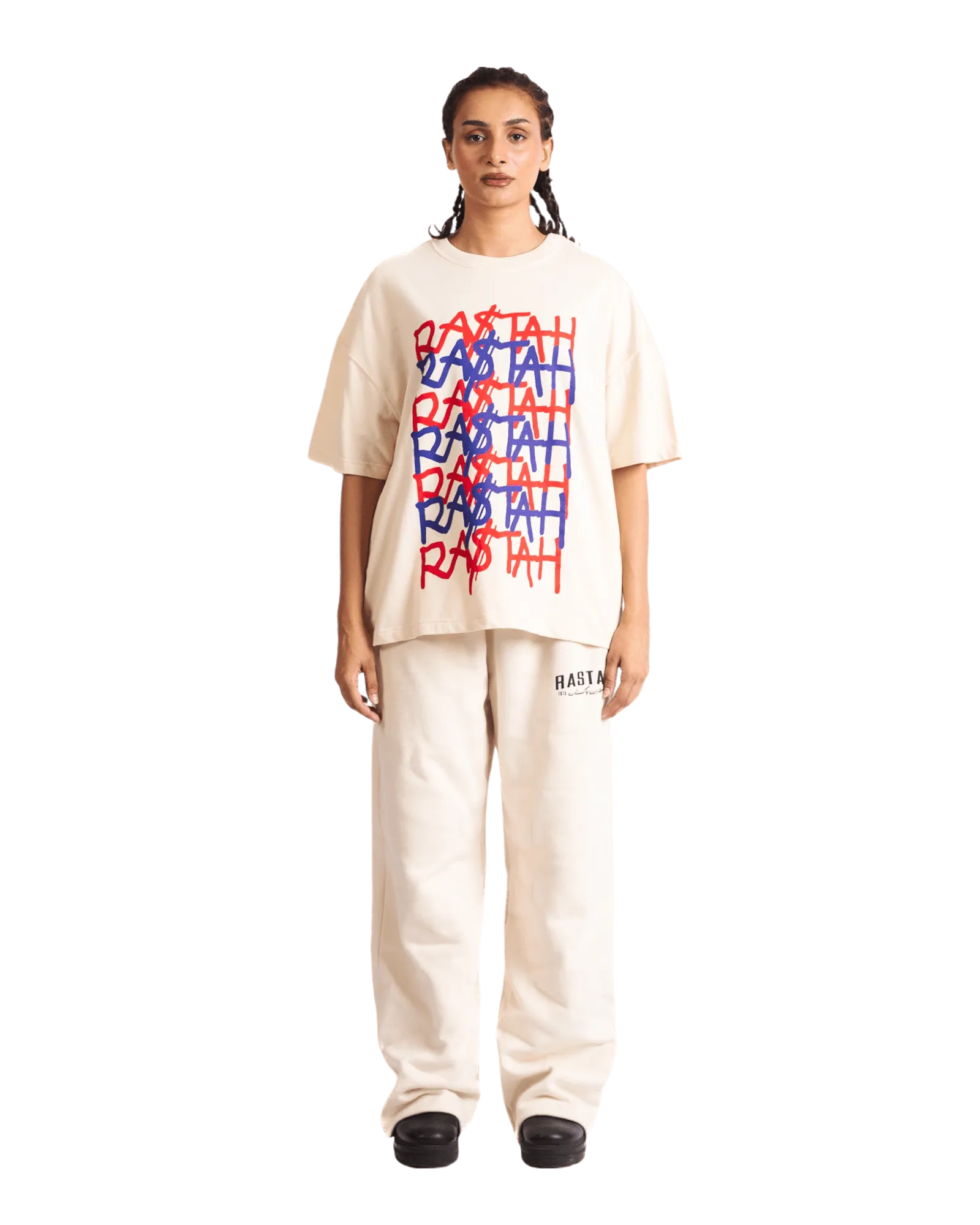 "KARACHI NIGHTS" BEIGE T SHIRT