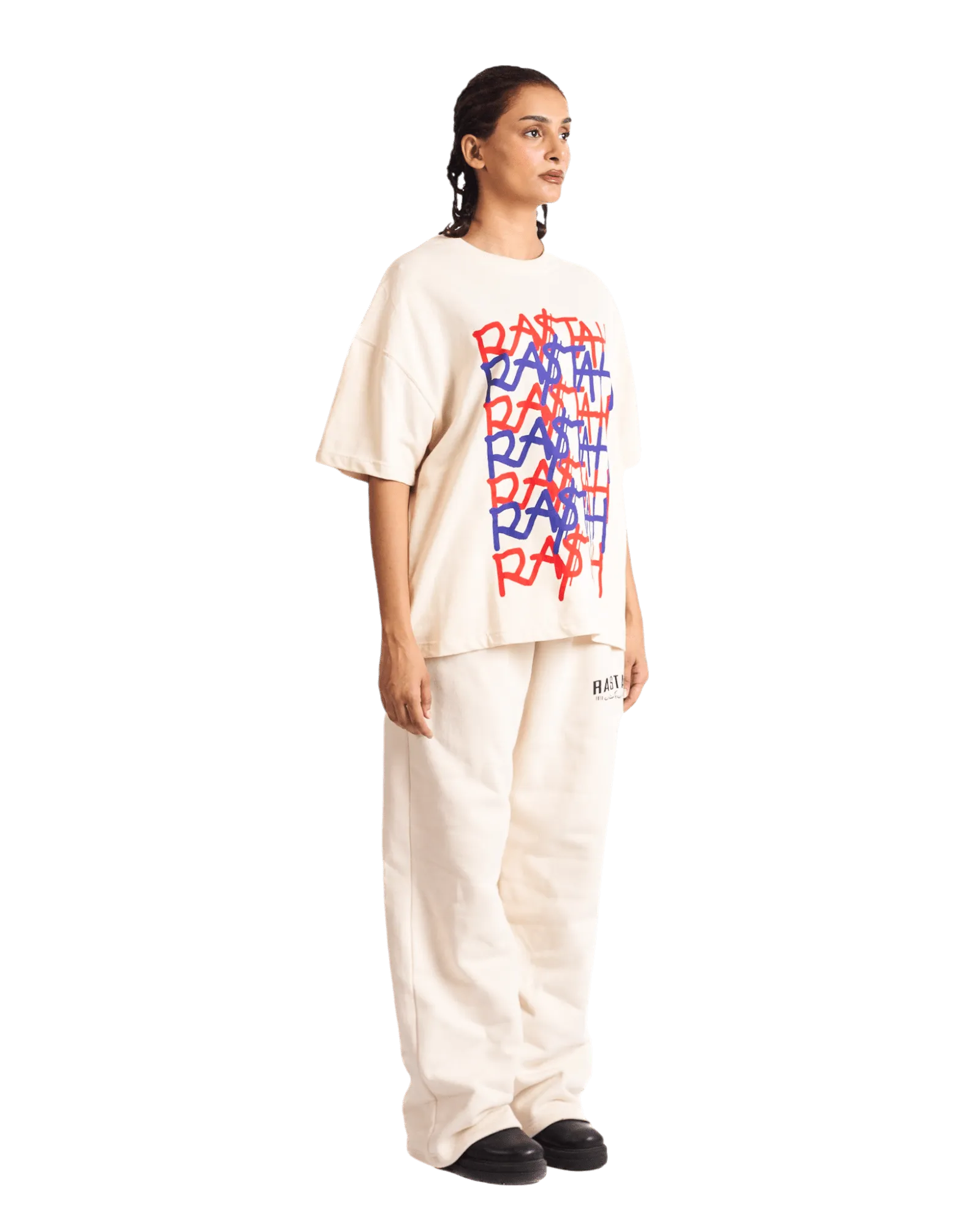 "KARACHI NIGHTS" BEIGE T SHIRT