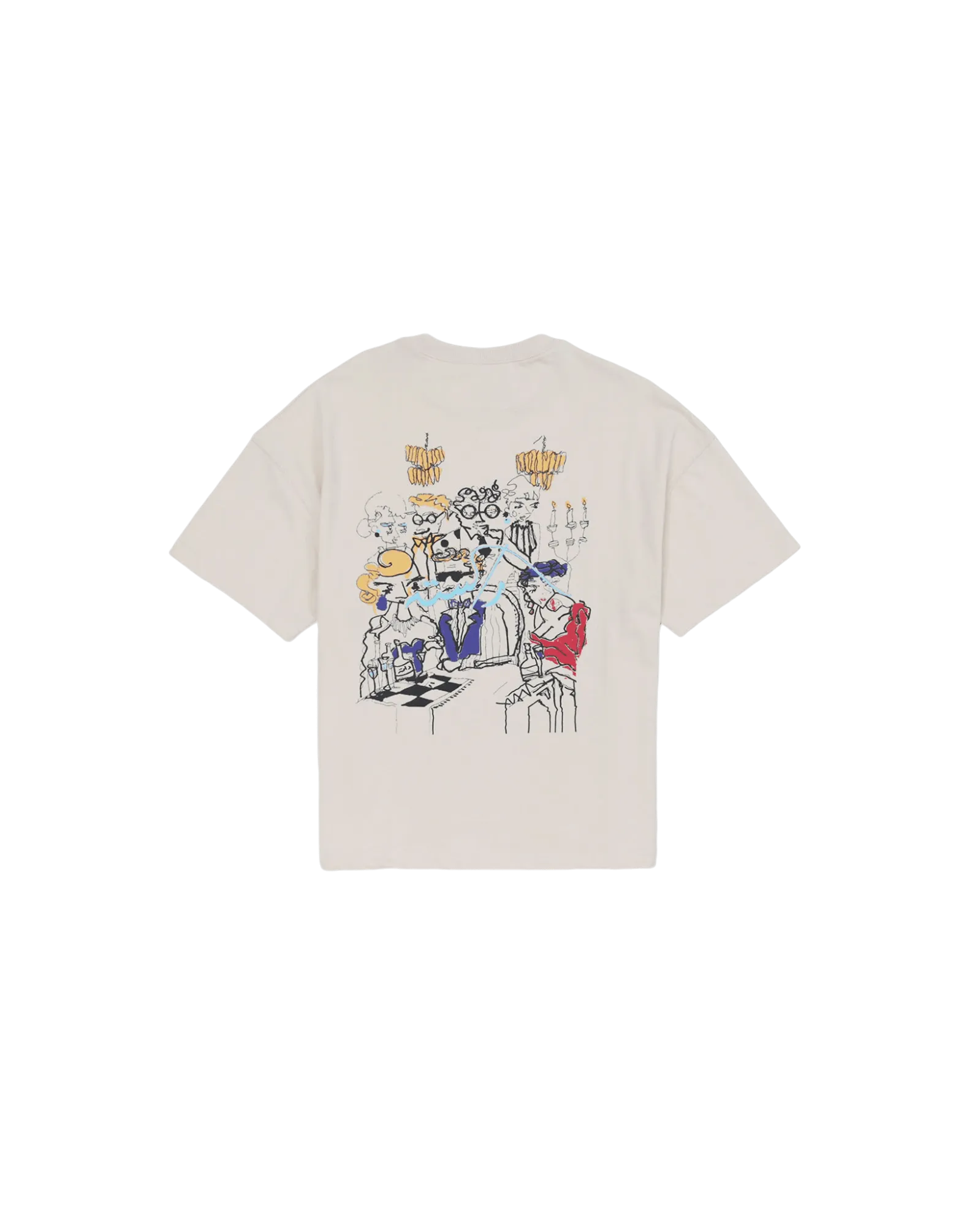 "KARACHI NIGHTS" BEIGE T SHIRT