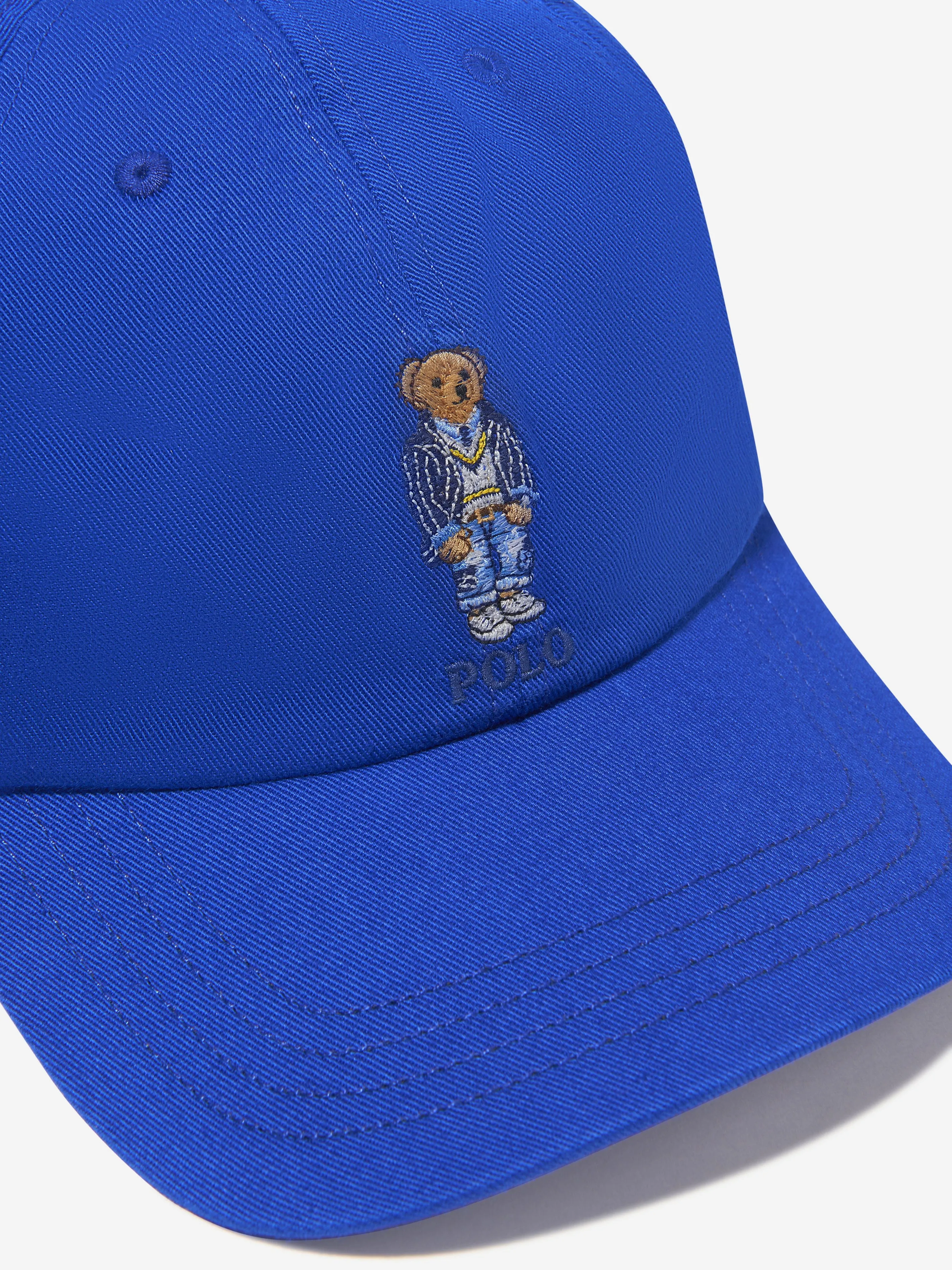 Ralph Lauren Boys Cotton Twill Polo Bear Cap