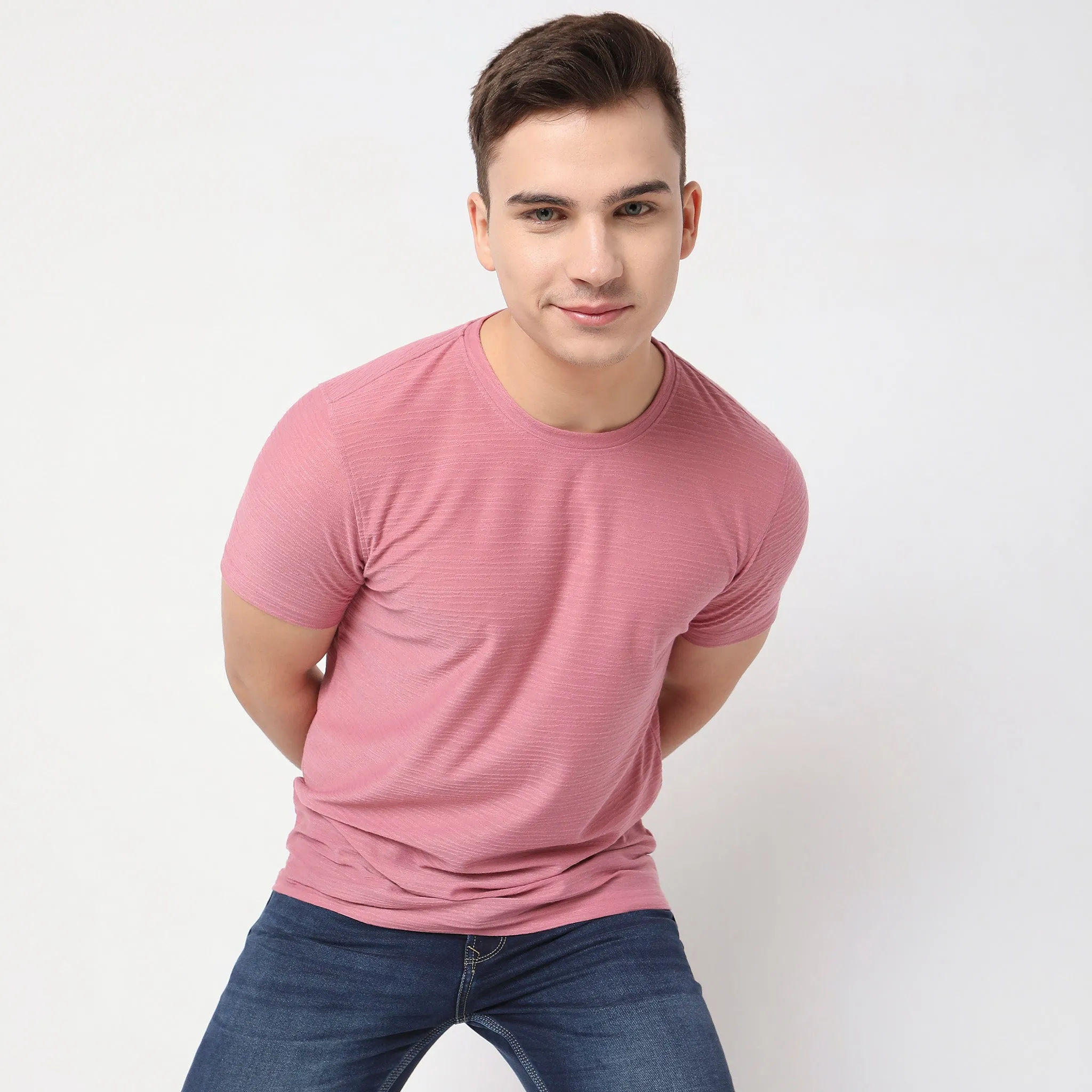 Regular Fit Textured T-Shirt