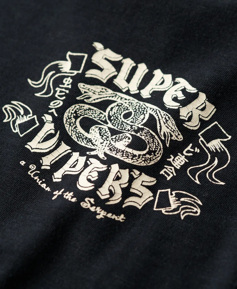 Retro Rocker Graphic T Shirt - Black