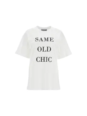 Same Old Chic Text Print Tee