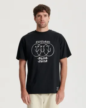 Seeing Double Tee - Vintage Black