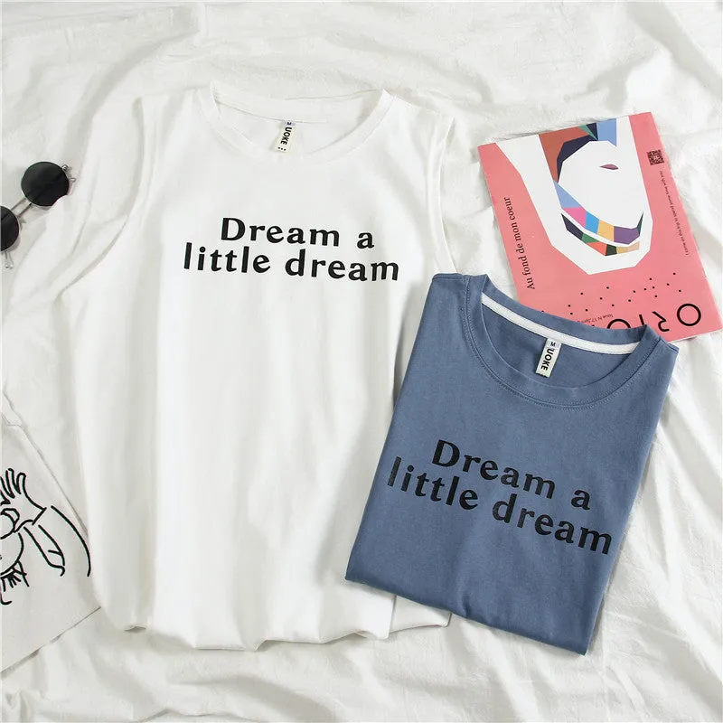 Sleeveless T-Shirt Women Summer Outdoor Korean Student Basketball Loose BF Tops Tank Top