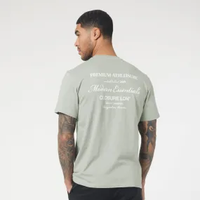 Stacked Script Relaxed Fit T-Shirt | Sage