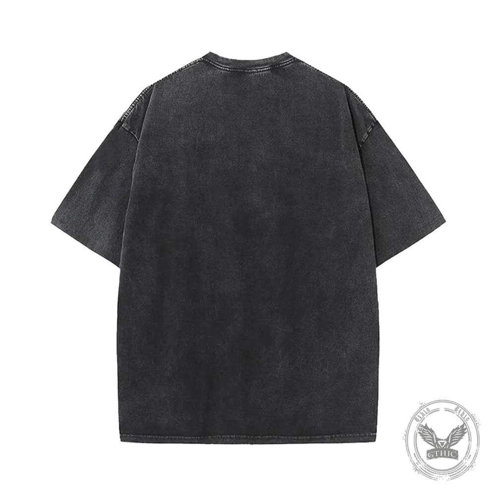 Sun Flower Bow Vintage Washed T-shirt