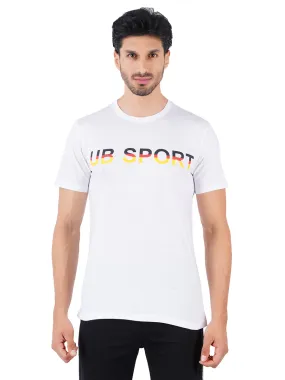 Super Combed Cotton Round Neck Graphic T-Shirt White GT6