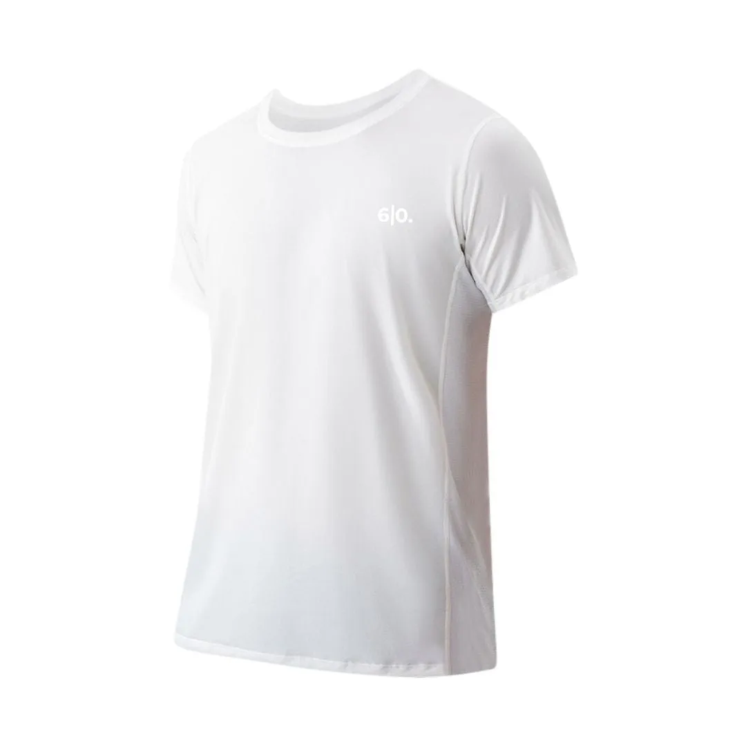 Super elastic dark blue short sleeve t-shirts for men