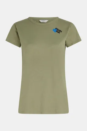 T-SHIRT PRINT (BROOKLYN) OLIVE - PRINCESS
