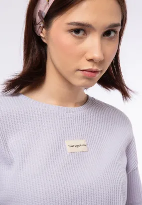 Textured T-shirt with Patches