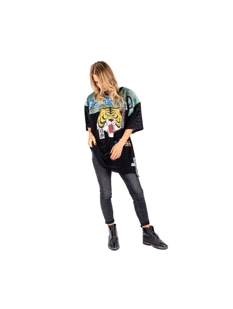 Tiger Wave Anime Sports ONE OF A KIND Oversize T-shirt