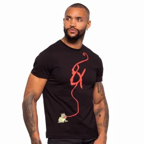 Tongue Twister Graphic T-Shirt - Black