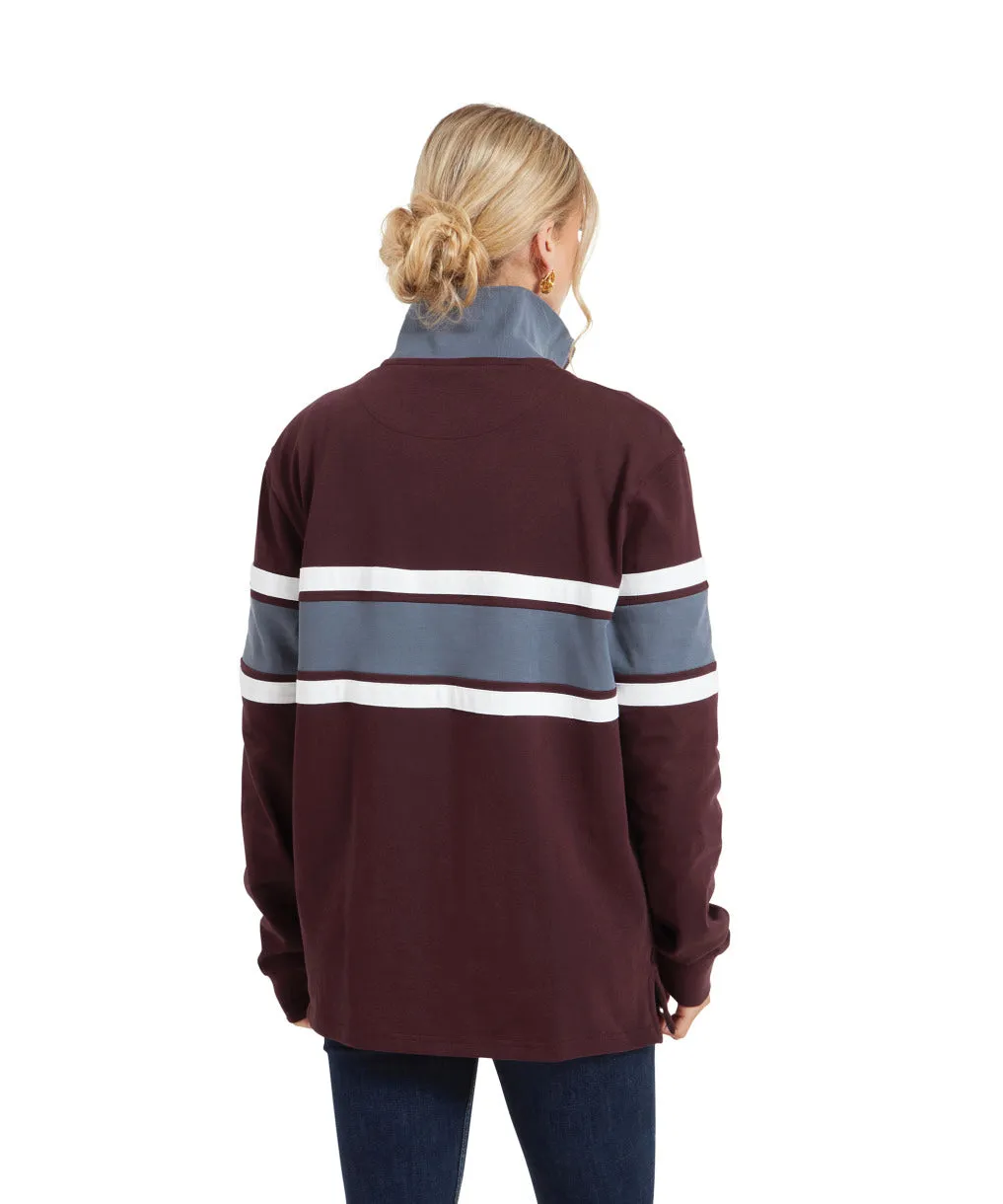 Unisex Exmouth Heritage Quarter Zip Wine