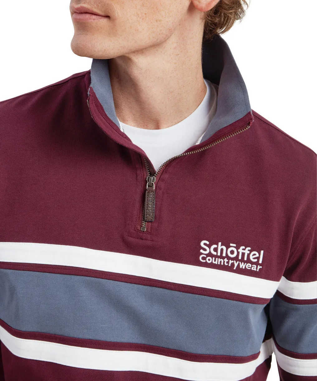 Unisex Exmouth Heritage Quarter Zip Wine