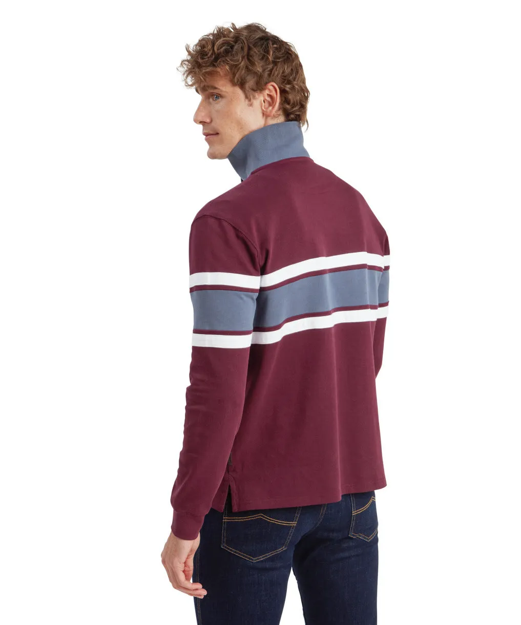 Unisex Exmouth Heritage Quarter Zip Wine