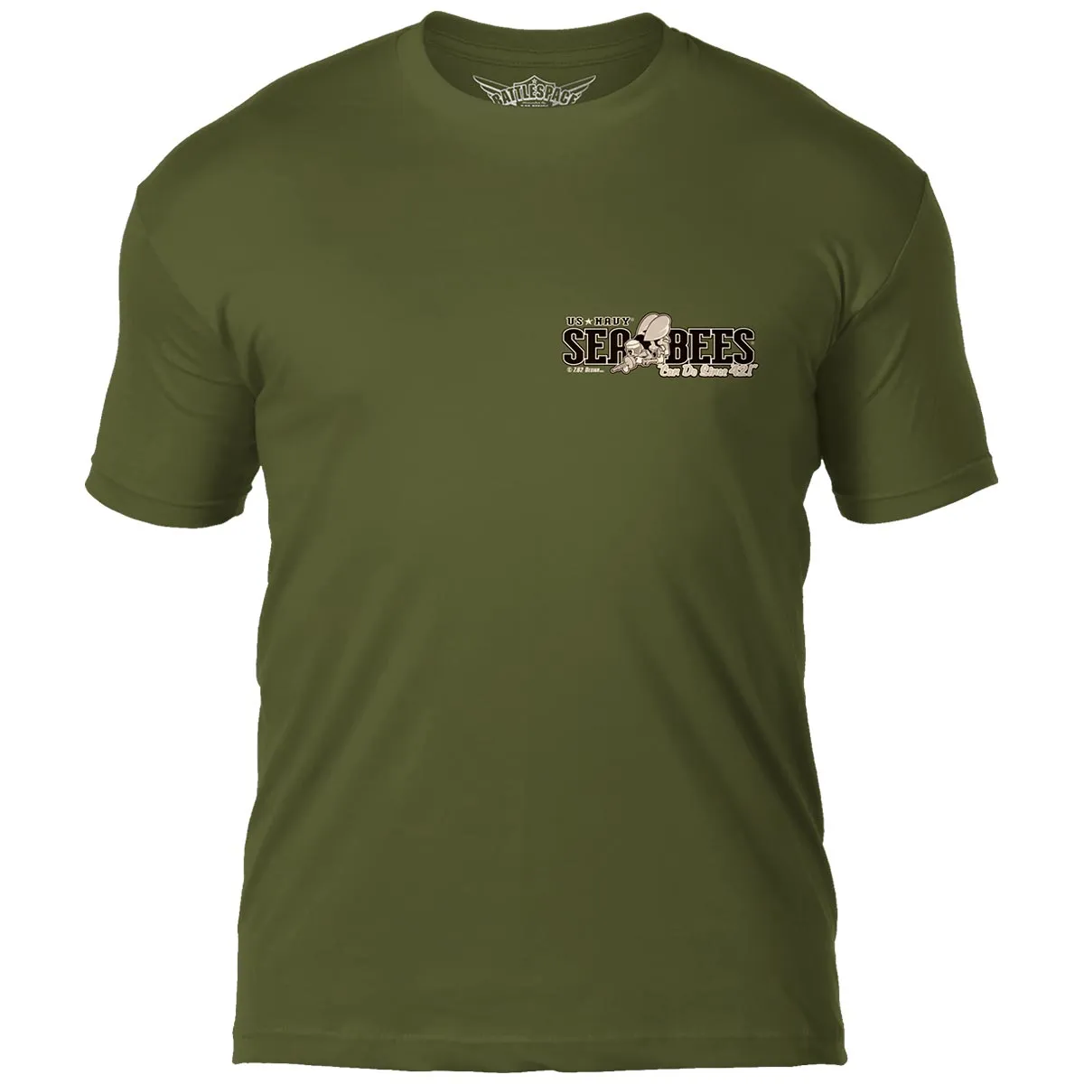 US Navy Seabees 'Vintage' 7.62 Design Battlespace Men's T-Shirt