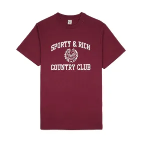 Varsity Crest Tee 'Merlot'