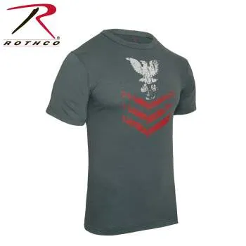 Vintage Style ''Naval Rank Insignia'' T-Shirt