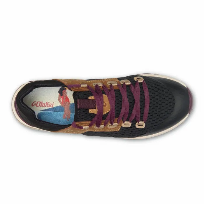 Womens Olukai Wailuku in Black/Black