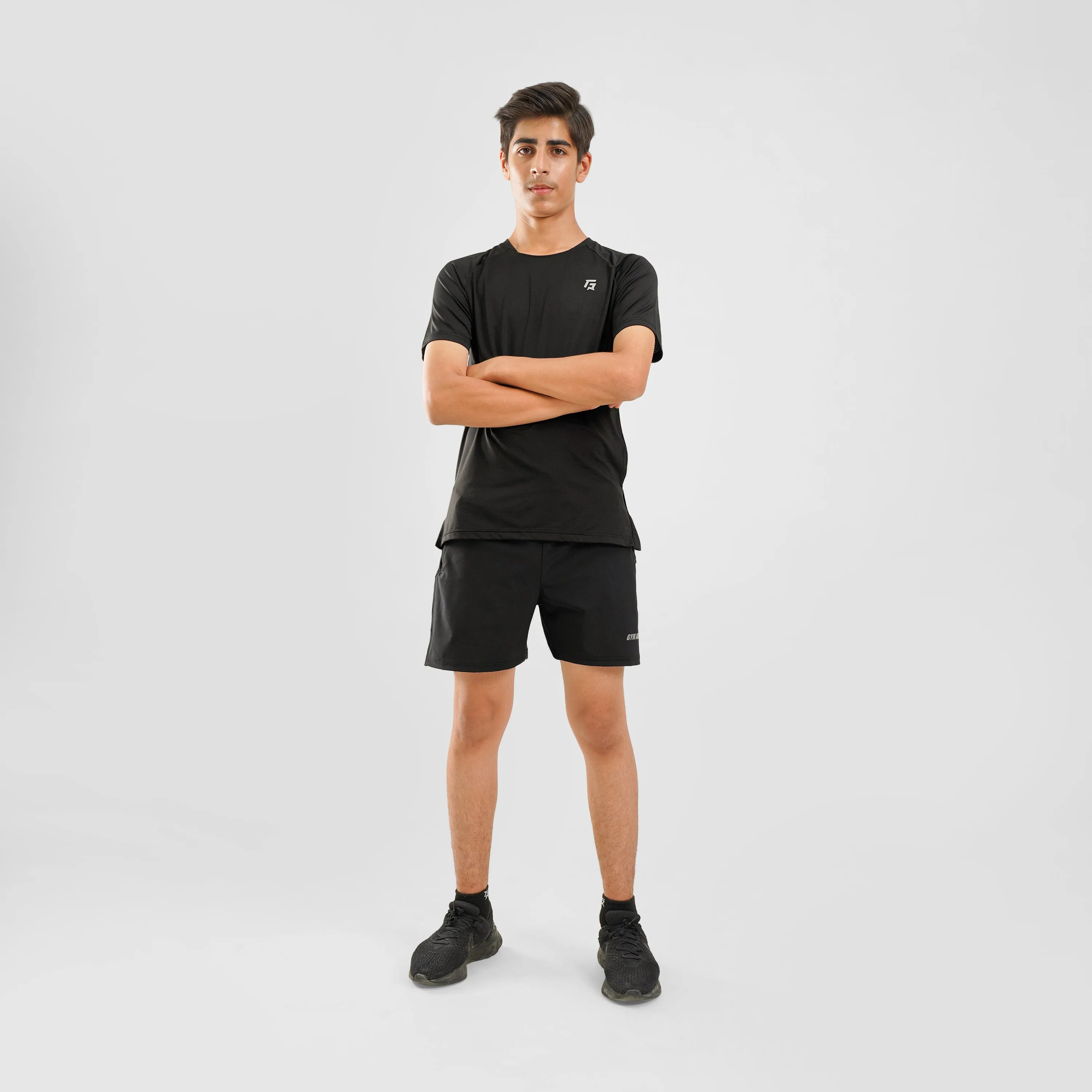 Youth Mesh Motion Tee (Black)