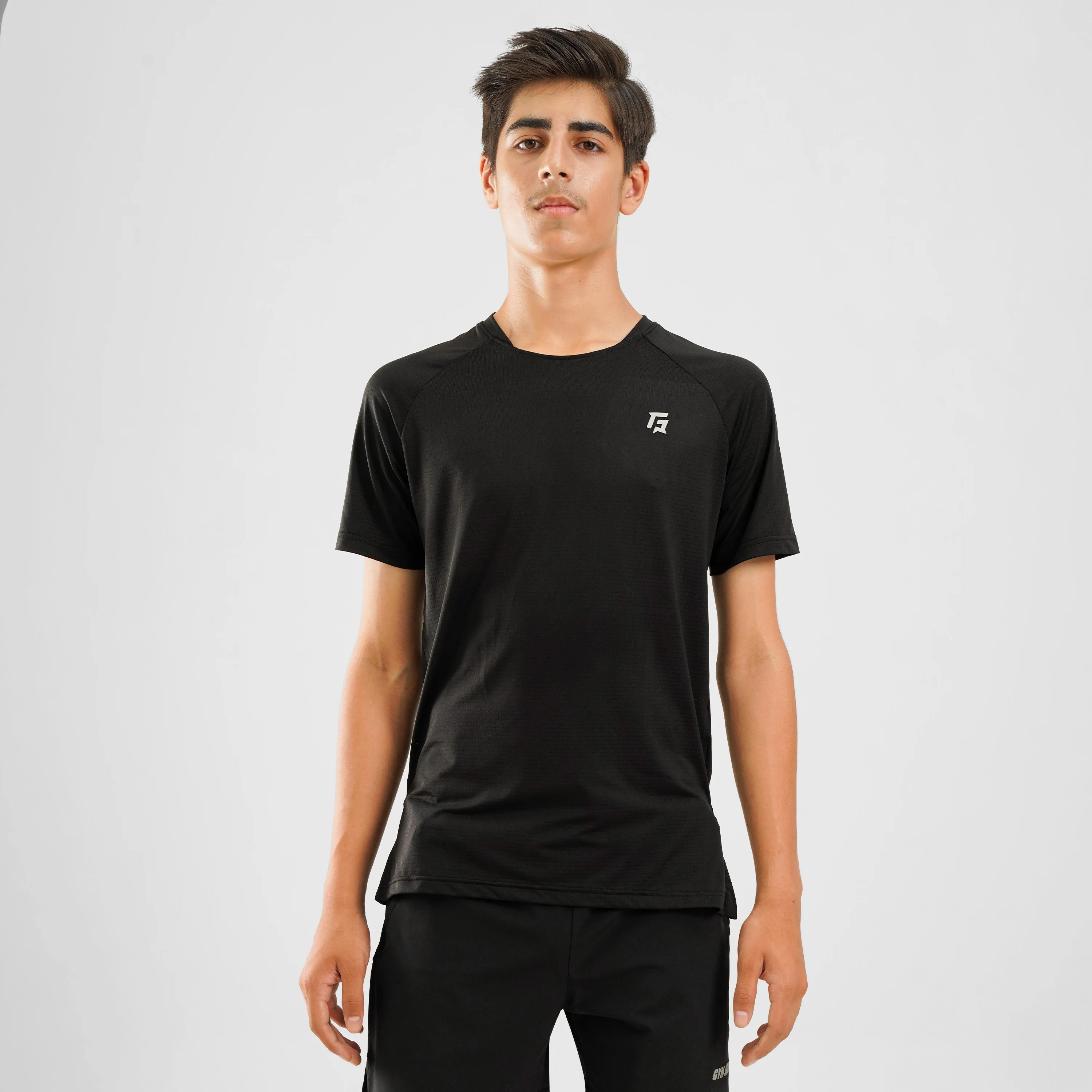 Youth Mesh Motion Tee (Black)